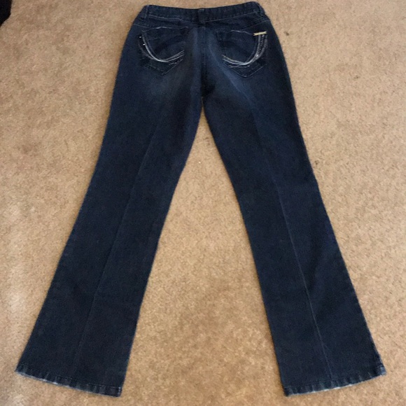 VINTAGE DKNY Jeans Stretchy Fitted Low Rise 10 - Picture 4 of 5